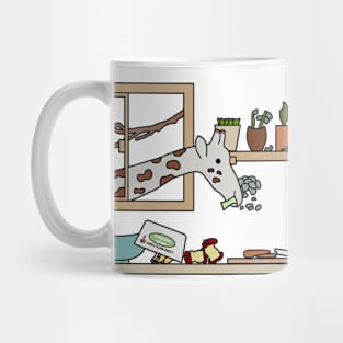 Giraffe Eats Everything Mug